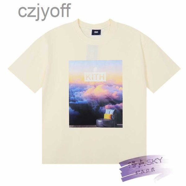 kith store exclusive sky cloud sea print loose casual men and women's short sleeved t-shirt summer, White;black
kith store exclusive sky cloud sea print loose casual men and women's short sleeved t-shirt summer, White;black