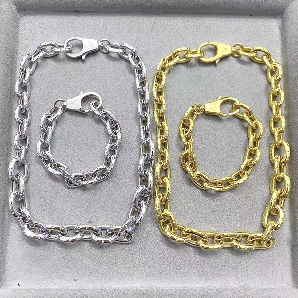 designer fashion style crown necklace bracelet lady womens gold-color hardware engraved v flower chain jewelry sets m01280 m1052a, Silver
designer fashion style crown necklace bracelet lady womens gold-color hardware engraved v flower chain jewelry sets m01280 m1052a, Silver