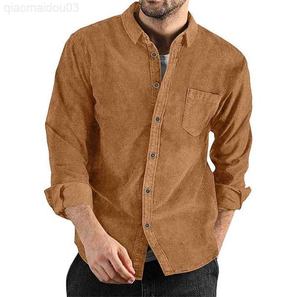 men's casual shirts vintage corduroy shirt jackets men solid color long sleeve laple casual shirts for mens autumn fashion button-up sh, White;black
men's casual shirts vintage corduroy shirt jackets men solid color long sleeve laple casual shirts for mens autumn fashion button-up sh, White;black