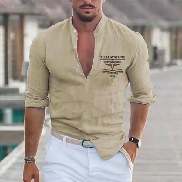 men's casual shirts vintage pattern printed stand collar pullover shirt casual mens clothes long sleeve buttoned shirts fashion loose, White;black
men's casual shirts vintage pattern printed stand collar pullover shirt casual mens clothes long sleeve buttoned shirts fashion loose, White;black