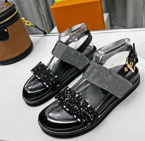 fashion shoes women platform flat sandals fashionable and comfortable denim fabrics canvas slippers, Black
fashion shoes women platform flat sandals fashionable and comfortable denim fabrics canvas slippers, Black