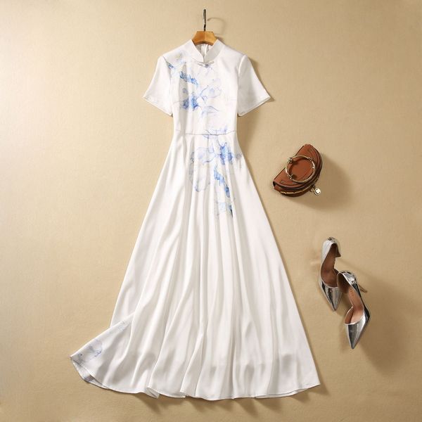 european and american women's clothing 2023 autumn new short-sleeved stand collar print fashion pleated dress xxl, Black;gray
european and american women's clothing 2023 autumn new short-sleeved stand collar print fashion pleated dress xxl, Black;gray
