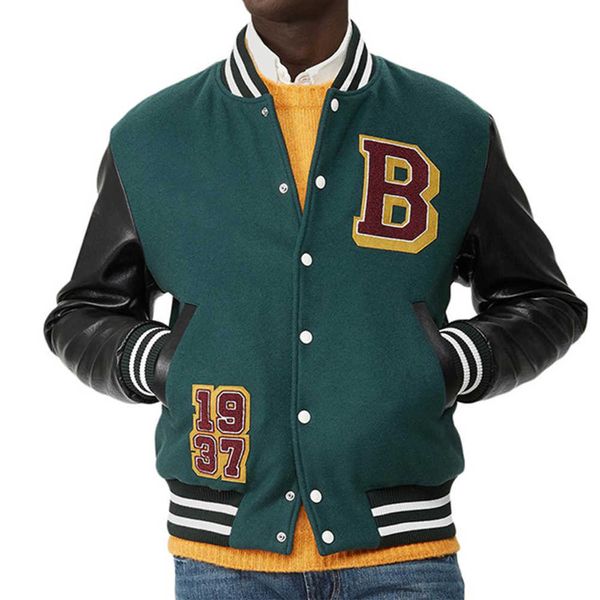new style streetwear mens varsity college vintage sweatshirt custom patch baseball bomber jacket, Black;brown
new style streetwear mens varsity college vintage sweatshirt custom patch baseball bomber jacket, Black;brown