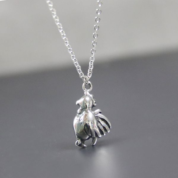 everfast 5pc/lot diy vintage 3d cock stainless steel custom pendant chinese culture animal zodiac rooster necklace men women memorial jewelr, Silver 
everfast 5pc/lot diy vintage 3d cock stainless steel custom pendant chinese culture animal zodiac rooster necklace men women memorial jewelr, Silver