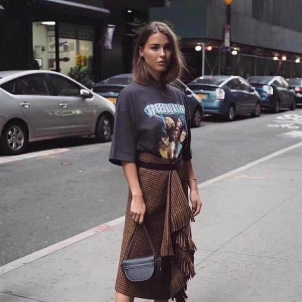 t-shirt fashion oversize cotton printing short sleeve men and women couple designer tee272m, White;black
t-shirt fashion oversize cotton printing short sleeve men and women couple designer tee272m, White;black