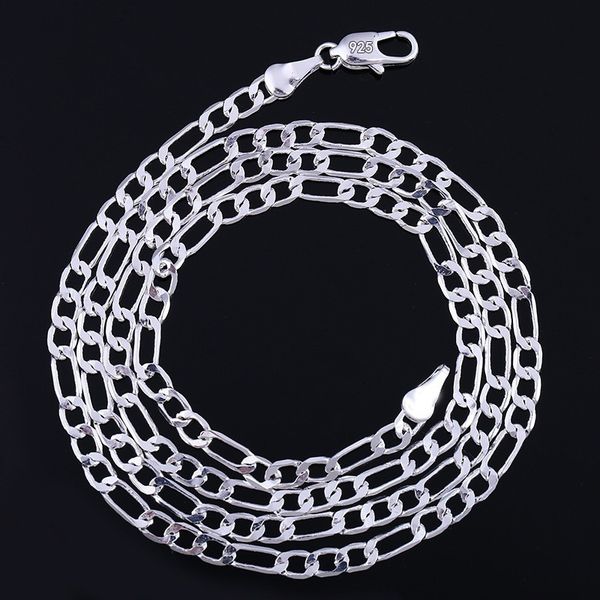 3:1 men women classical fashion jewelry 925 sterling silver 2mm figaro chain necklaces 16 18 20 22 24 26 28 30 inches mark 925 
3:1 men women classical fashion jewelry 925 sterling silver 2mm figaro chain necklaces 16 18 20 22 24 26 28 30 inches mark 925