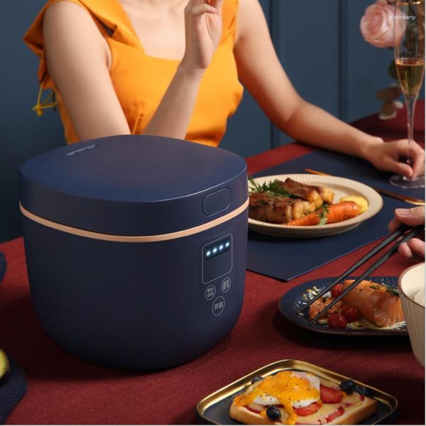 Image of Electric Rice Cooker Stainless Steel Steamer Portable Meal Thermal Heating Lunch Box Food Container Warmer