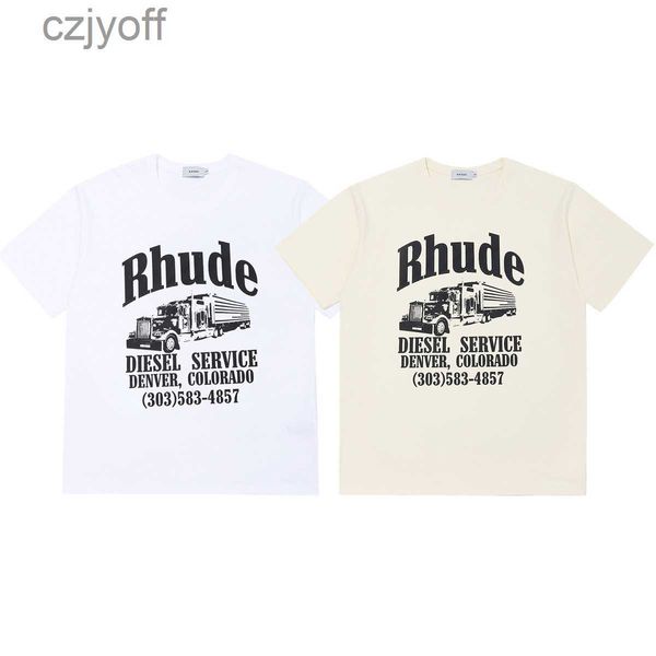 rhude short-sleeved t-shirt large truck printing high street fashion men and women lovers sports casual half-sleeved loose, White;black
rhude short-sleeved t-shirt large truck printing high street fashion men and women lovers sports casual half-sleeved loose, White;black