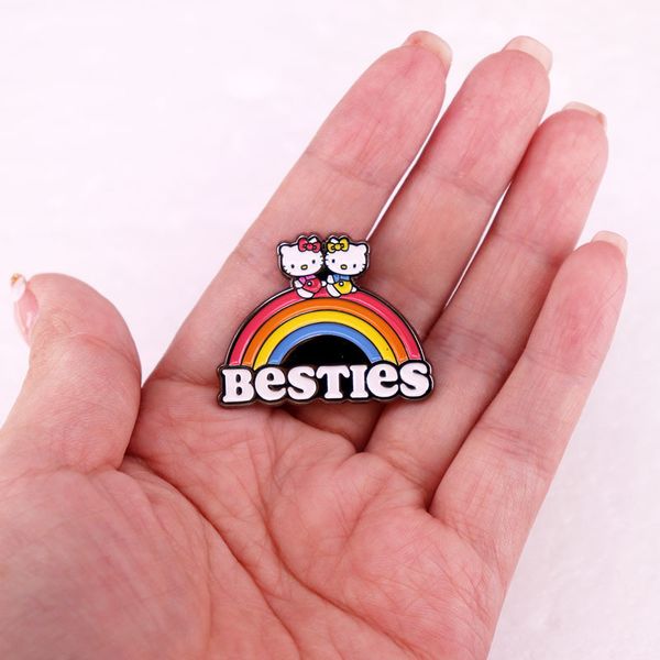cats on rainbow brooch cute anime movies games hard enamel pins collect cartoon brooch backpack hat bag collar lapel badges, Blue
cats on rainbow brooch cute anime movies games hard enamel pins collect cartoon brooch backpack hat bag collar lapel badges, Blue