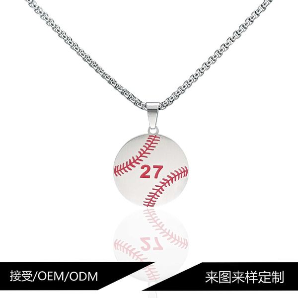 necklaces strands strings baseball sports style stainless steel men's versatile jewelry creative pendant pearl chain necklace, Silver
necklaces strands strings baseball sports style stainless steel men's versatile jewelry creative pendant pearl chain necklace, Silver