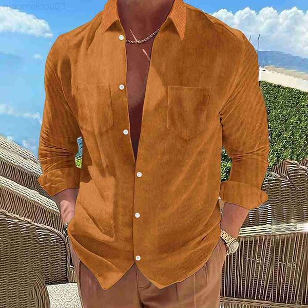 men's casual shirts retro men shirt slim fit corduroy long sleeve pocket business shirts spring autumn fashion casual cardigan mens clo, White;black
men's casual shirts retro men shirt slim fit corduroy long sleeve pocket business shirts spring autumn fashion casual cardigan mens clo, White;black