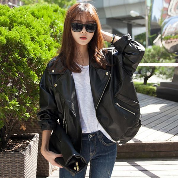 women's leather faux black loose style fashion genuine leathe jacketwomen biker soft sheepskin coatleather clothesquality plus size 230
women's leather faux black loose style fashion genuine leathe jacketwomen biker soft sheepskin coatleather clothesquality plus size 230
