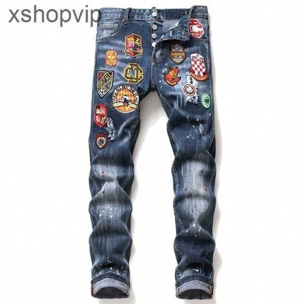 ripped jeans for men graphic jeans trend brand fashion men personality elastic casual men slim badge embroidered motorcycle pant, Blue
ripped jeans for men graphic jeans trend brand fashion men personality elastic casual men slim badge embroidered motorcycle pant, Blue