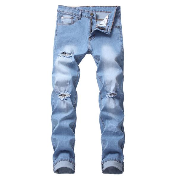 men's jeans mens blue ripped skinny distressed destroyed male biker hole distrressed zipper slim fit denim casual trousers pa2929
men's jeans mens blue ripped skinny distressed destroyed male biker hole distrressed zipper slim fit denim casual trousers pa2929