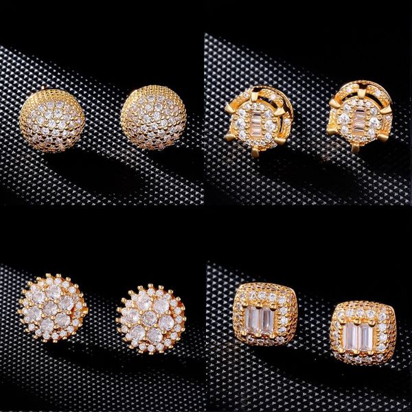 men women hip hop fashion earrings studs yellow white gold plated cubic cz stone earrings nice gift for friends, Golden;silver
men women hip hop fashion earrings studs yellow white gold plated cubic cz stone earrings nice gift for friends, Golden;silver
