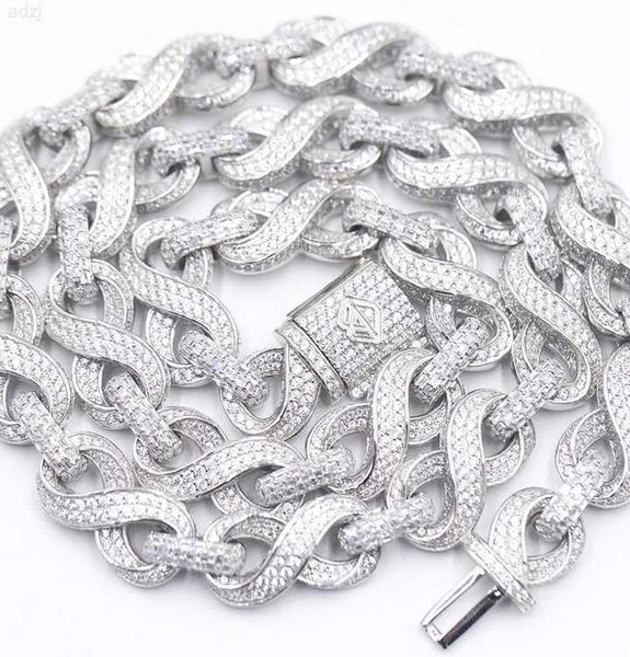 new fashion design infinite chain 925 silver iced out moissanite diamond 13mm wide cuban link chain for rapper hip hop jewelry
new fashion design infinite chain 925 silver iced out moissanite diamond 13mm wide cuban link chain for rapper hip hop jewelry