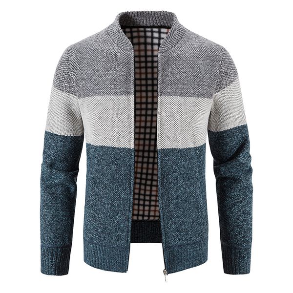 men's sweaters men cardigan sweater 2023 autumn winter slim fit stand collar zipper jacket coat solid cotton thick warm clothing 230812, White;black
men's sweaters men cardigan sweater 2023 autumn winter slim fit stand collar zipper jacket coat solid cotton thick warm clothing 230812, White;black