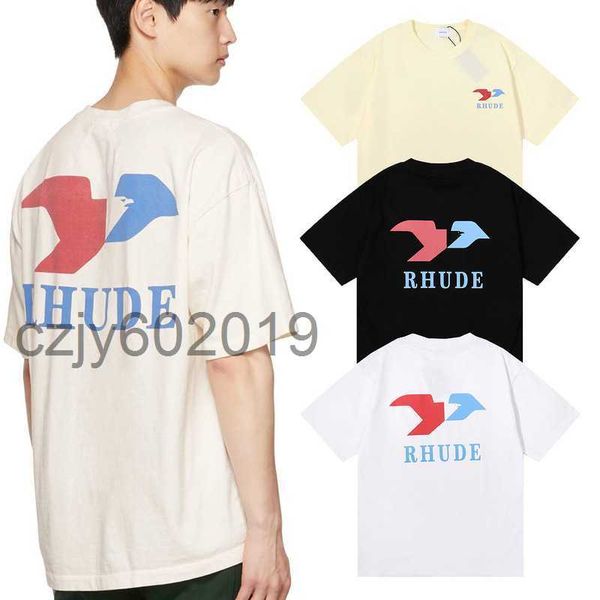 american trendy brand rhode of america minimalist printed high-quality cotton short sleeved t-shirt for both men and women396v, White;black
american trendy brand rhode of america minimalist printed high-quality cotton short sleeved t-shirt for both men and women396v, White;black