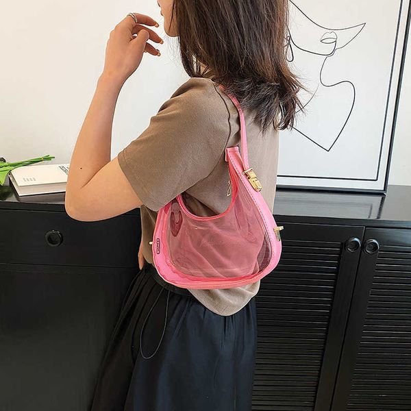 shoulder bags new jelly transparent women's handbag summer net red bag fashion plastic underarm
shoulder bags new jelly transparent women's handbag summer net red bag fashion plastic underarm