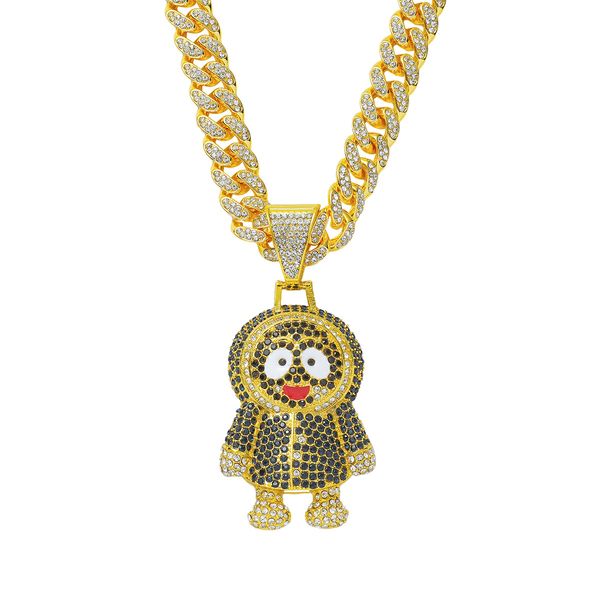 hip hop men rapper diamond pendant necklace shiny cartoon doll letters pendant micro-inset zircon jewelry night club accessory sweater colla, Silver
hip hop men rapper diamond pendant necklace shiny cartoon doll letters pendant micro-inset zircon jewelry night club accessory sweater colla, Silver