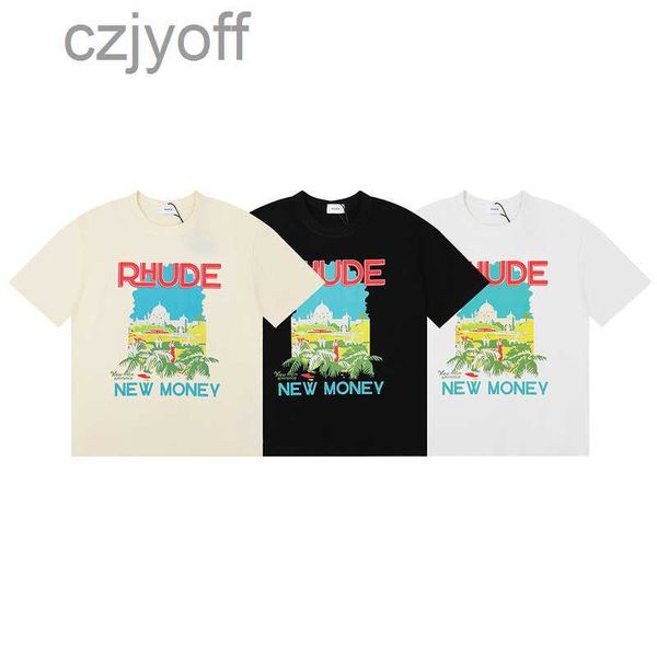 2023 new rhude castle coconut tree print fashion summer men's and women's casual loose short sleeve round neck t-shirt, White;black
2023 new rhude castle coconut tree print fashion summer men's and women's casual loose short sleeve round neck t-shirt, White;black