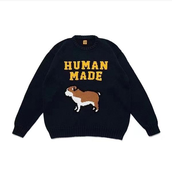men's sweaters janpanese retro letter dog print pullover autumn human made baggy y2k crew neck oversize knitted clothes 230812, White;black
men's sweaters janpanese retro letter dog print pullover autumn human made baggy y2k crew neck oversize knitted clothes 230812, White;black