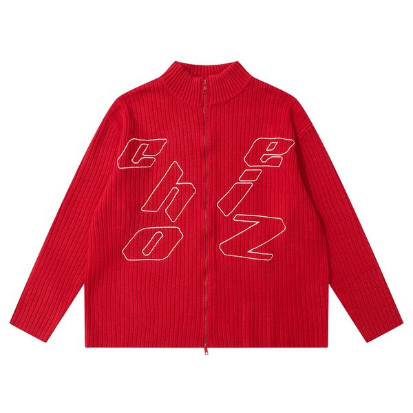 letter embroidery zipper knitted sweater men and women streetwear cardigan woolen clothes
letter embroidery zipper knitted sweater men and women streetwear cardigan woolen clothes