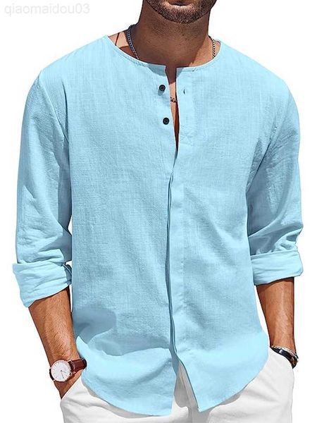 men's casual shirts leisure neckless single breasted long sleeve shirt men cotton linen solid color loose men's shirts vintage cl, White;black
men's casual shirts leisure neckless single breasted long sleeve shirt men cotton linen solid color loose men's shirts vintage cl, White;black