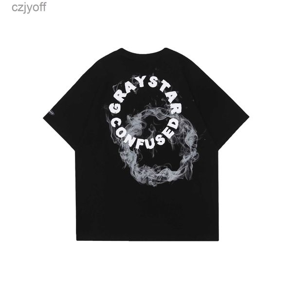 men's graystar smoke letter t-shirt men's short sleeve design sense printing fashion brand sweet and cool female sentiment, White;black
men's graystar smoke letter t-shirt men's short sleeve design sense printing fashion brand sweet and cool female sentiment, White;black