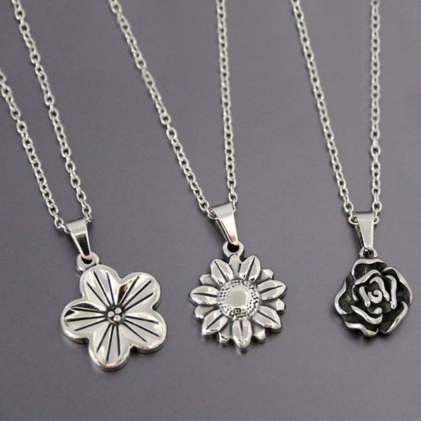 everfast 5pc/lot new diy casting daisy rose sunflower stainless steel charms custom petals pendant necklaces geeks women men retro making je, Silver
everfast 5pc/lot new diy casting daisy rose sunflower stainless steel charms custom petals pendant necklaces geeks women men retro making je, Silver