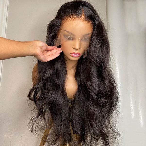 

180%density 30Inch 13X4 13X6 Transparent Body Wave Lace Front Wig Human Hair for Black Women Pre Plucked 360 Brazilian Lace Frontal Wigs, 4x4 lace wig