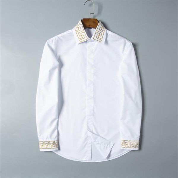 luxurys designers whole mens dress shirts solid slim long sleeve brand working clothing chemise homme camisa social masculina 236z, White;black
luxurys designers whole mens dress shirts solid slim long sleeve brand working clothing chemise homme camisa social masculina 236z, White;black