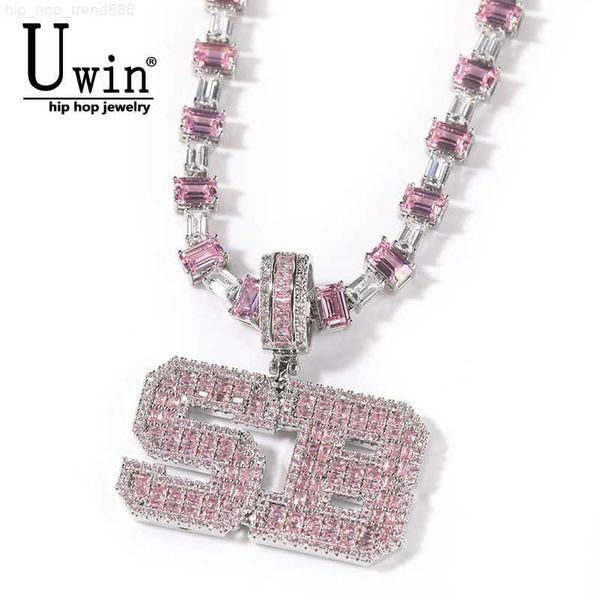 uwin pink baguette letters custom name necklace pendant with heart tennis chain or baguetter chain iced out personalized jewelry 220722, Silver
uwin pink baguette letters custom name necklace pendant with heart tennis chain or baguetter chain iced out personalized jewelry 220722, Silver