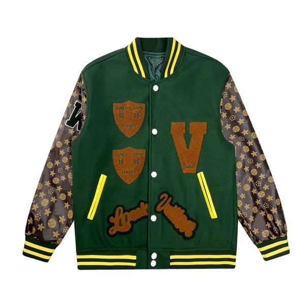 mens jackets designer baseball varsity jacket letter stitching embroidery autumn and winter outwear coats mens high street causal outwear co, Black;brown
mens jackets designer baseball varsity jacket letter stitching embroidery autumn and winter outwear coats mens high street causal outwear co, Black;brown
