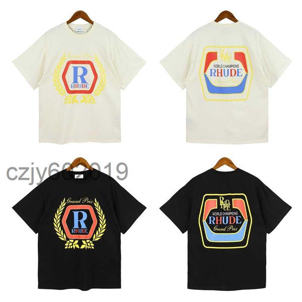 american high street rhude simple letter printing couple street loose casual versatile short sleeve fashiontpke, White;black
american high street rhude simple letter printing couple street loose casual versatile short sleeve fashiontpke, White;black