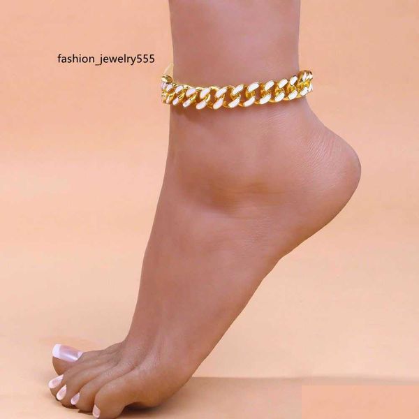 anklets anklets 12mm 316l stainless steel miami curb cuban anklet jewelry winter boho punk sier color white ename link ankle bracelet 25cm g, Red;blue
anklets anklets 12mm 316l stainless steel miami curb cuban anklet jewelry winter boho punk sier color white ename link ankle bracelet 25cm g, Red;blue