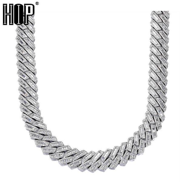 hip hop 17mm 3 row baguette prong cuban chains bling iced out setting aaa+ cubic zirconia box buckle necklace for men jewelry, Silver
hip hop 17mm 3 row baguette prong cuban chains bling iced out setting aaa+ cubic zirconia box buckle necklace for men jewelry, Silver