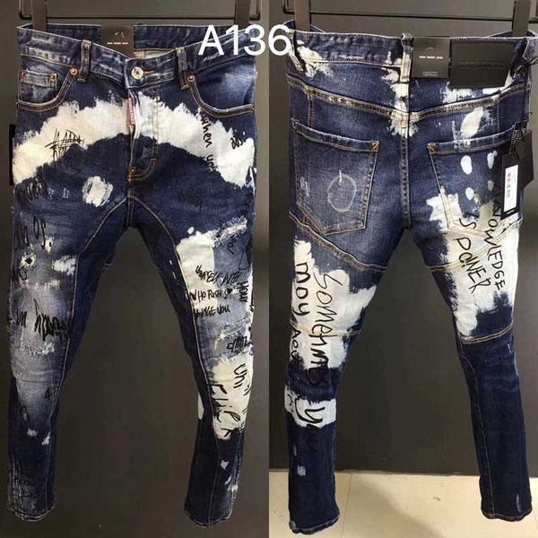 men's jeans street style fashion men retro blue printed designer slim fit ripped hip hop splashed denim pantsmen's
men's jeans street style fashion men retro blue printed designer slim fit ripped hip hop splashed denim pantsmen's