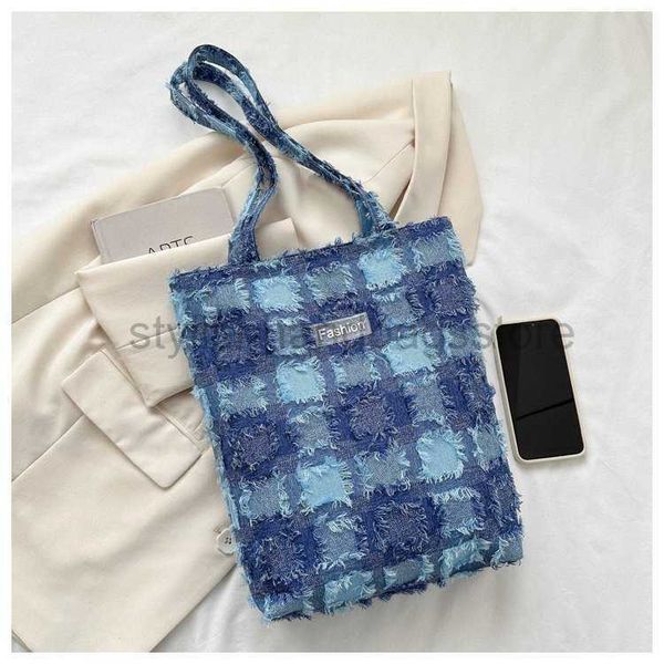 shoulder bags new letter plaid denim bag with raw edges simple shoulder bag fashionable canvas tote bag women's bagstylishhandbagsstore
shoulder bags new letter plaid denim bag with raw edges simple shoulder bag fashionable canvas tote bag women's bagstylishhandbagsstore