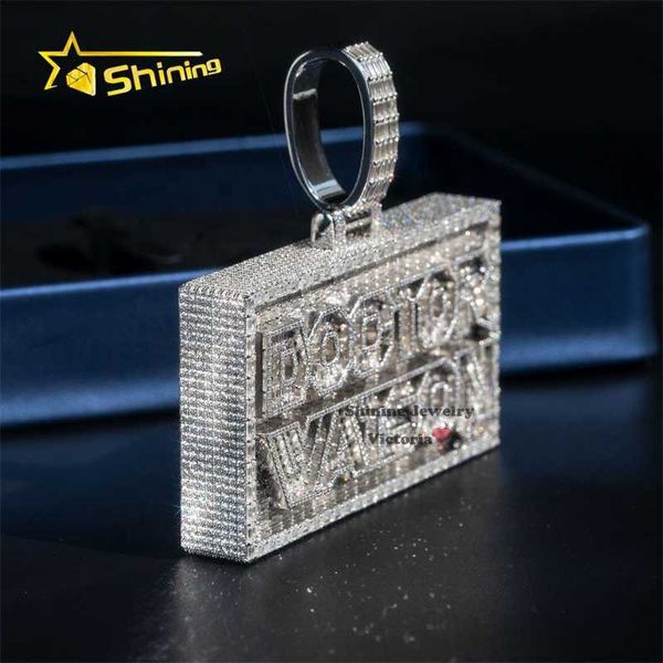 sterling silver solid silver white gold 10mm thickness 3" vvs baguette moissanite diamond custom name pendant
sterling silver solid silver white gold 10mm thickness 3" vvs baguette moissanite diamond custom name pendant