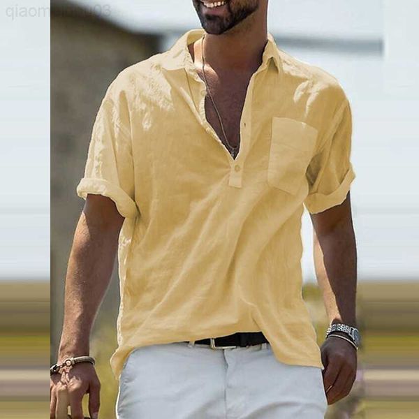 men's casual shirts casual loose pullover streetwear cotton linen shirts men summer short sleeve tee solid button lapel shirt men', White;black
men's casual shirts casual loose pullover streetwear cotton linen shirts men summer short sleeve tee solid button lapel shirt men', White;black