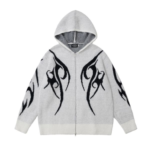 zipper hooded cardigan sweater for men and women oversized knitted woolen jackets
zipper hooded cardigan sweater for men and women oversized knitted woolen jackets