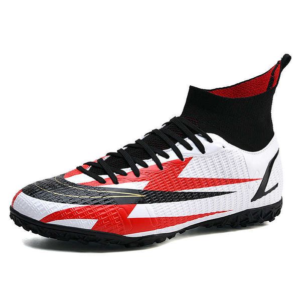 womens mens high football boots red black white tf ag soccer shoes youth comfortable training shoes
womens mens high football boots red black white tf ag soccer shoes youth comfortable training shoes