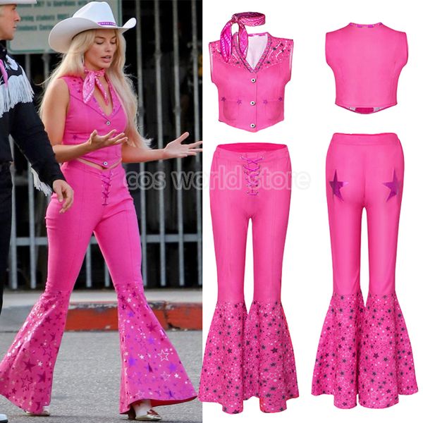 theme costume movie margot robbie costume starry pink vest pants scarf suit for women ladies halloween carnival party clothes 230812, Black;red
theme costume movie margot robbie costume starry pink vest pants scarf suit for women ladies halloween carnival party clothes 230812, Black;red