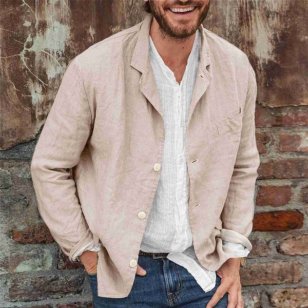 men's casual shirts men's solid color blazer jacket cotton linen shirt loose lapel long sleeve leisure all match thin outwear sui, White;black
men's casual shirts men's solid color blazer jacket cotton linen shirt loose lapel long sleeve leisure all match thin outwear sui, White;black