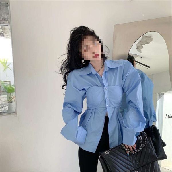 womens shirt design sense niche spring and autumn style french temperament unique fake two piece top, White
womens shirt design sense niche spring and autumn style french temperament unique fake two piece top, White