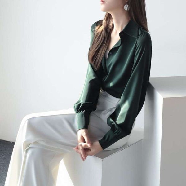 early autumn french retro shirt for women niche loose slim temperament professional unique ice silk vinegar, White
early autumn french retro shirt for women niche loose slim temperament professional unique ice silk vinegar, White