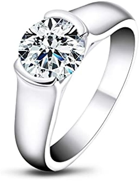 2.0 ct moissanite diamond ring, wedding ring, made with sterling silver, round cut, gift for wedding, engagement and anniversary, Slivery;golden
2.0 ct moissanite diamond ring, wedding ring, made with sterling silver, round cut, gift for wedding, engagement and anniversary, Slivery;golden