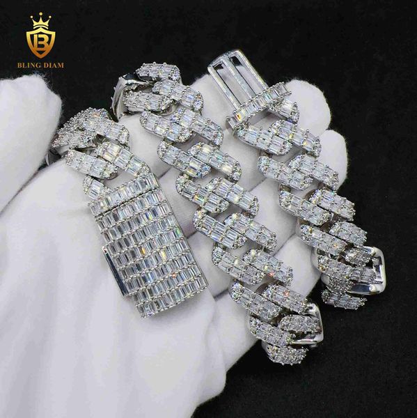 wuzhou blingdiam jewelry 2rows baguette design 18mm aaaaa+ cz cuban link chain for men and women, Silver
wuzhou blingdiam jewelry 2rows baguette design 18mm aaaaa+ cz cuban link chain for men and women, Silver