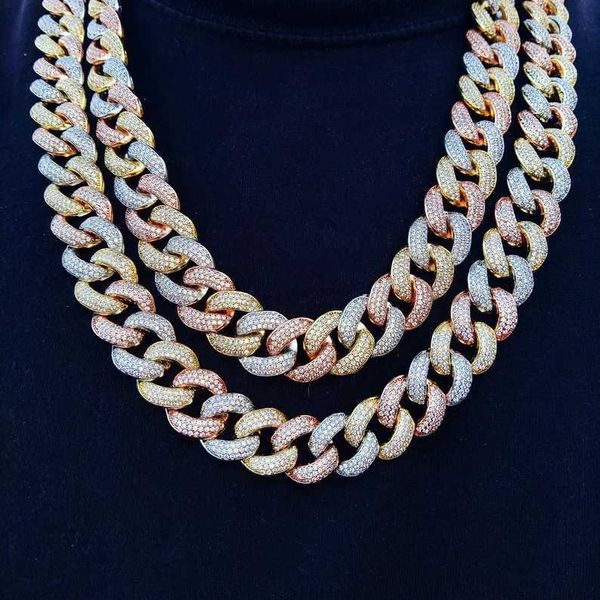 hip hop necklace 925 sterling silver sparkling 3 tone 18mm vvs moissanite cuban link chain
hip hop necklace 925 sterling silver sparkling 3 tone 18mm vvs moissanite cuban link chain